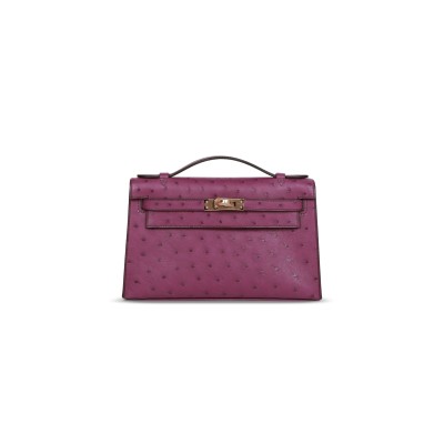HERMES MASTER KELLY POCHETTE PERMABRASS HARDWARE (22*14*7cm)
